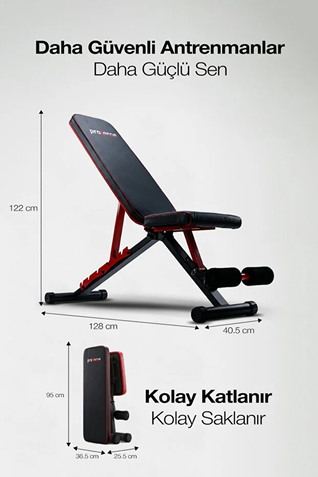 Proforce Versal Ayarlanabilir ve Katlanabilir Bench Sehpası